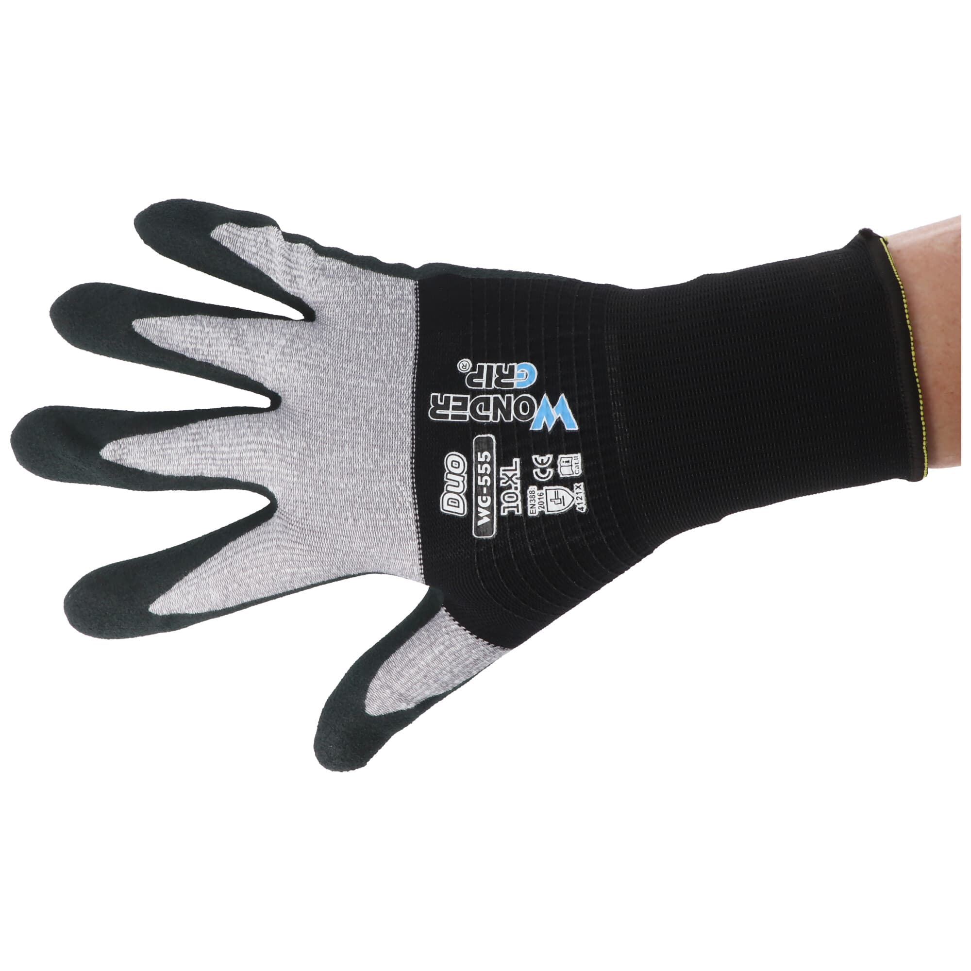 Wonder Grip 10 XL le gant de travail en latex de haute qualité pour les travaux de précision, la construction de cloisons sèches, les travaux