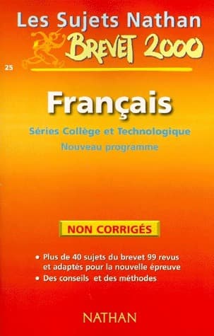 Français Séries collège et technologique Sujets non corrigés - Nicole Giraudo