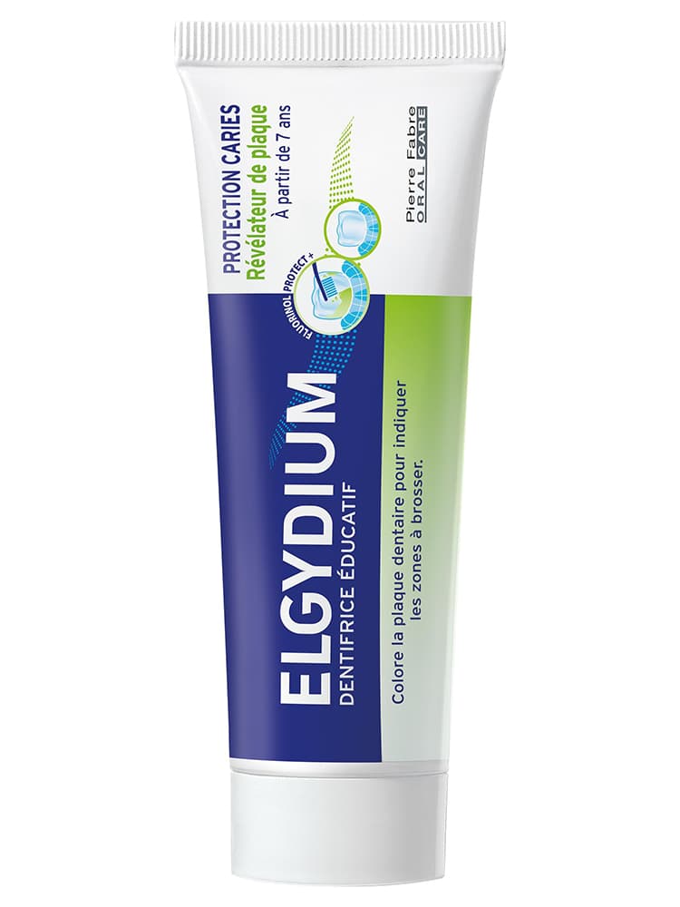 Elgydium Dentifrice Éducatif Révélateur de Plaque Protection Caries 50 ml