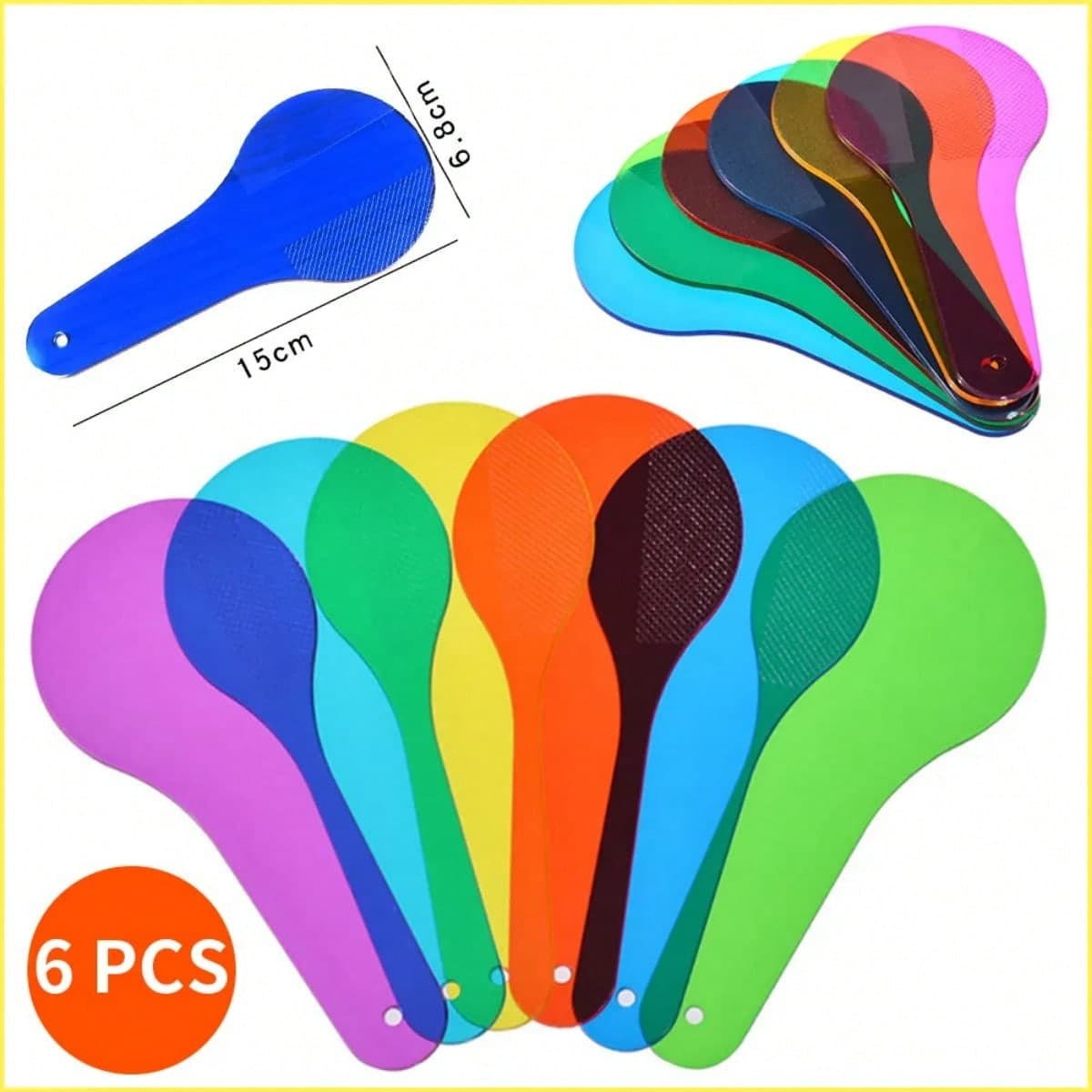 Ensemble de 6 filtres de couleur optique pour expériences scientifiques étudiantes, film transparent de trois couleurs primaires, aides Ã